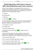 NU623 Questions with Correct Answers  100&percnt; Solved Questions and Correct Answers