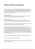 P99 &lpar;Low PSI burner operator&rpar; 2026&sol;2027 Questions And Correct  Detailed  Answers With Rationales 
