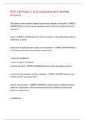HCR 240 Exam 2 &vert;141 Questions with Verified Answers&comma;100&percnt;CORRECT