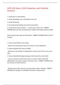 HCR 240 Exam 3&vert;144 Questions with Verified Answers&comma;100&percnt;CORRECT