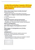 Certified Breastfeeding Counselor CBCExam Prep Questions and Answers Latest Versions 2025 Graded