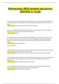 Pharmacology HESI questions and answers  20252026 A&plus; Grade actual latest solutions