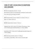 CMN 571 UNIT 3 EXAM 2026 FB QUESTIONS AND ANSWERS