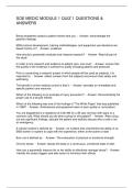 SOE MEDIC MODULE 1 QUIZ 1 QUESTIONS & ANSWERS