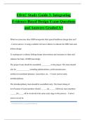 EDAC Study Guide 3&colon; Integrating Evidence-Based Design Exam Questions and Answers Graded A&plus;