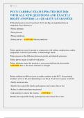 PCCN CARDIAC EXAM UPDATED 2025 2026  WITH ALL NEW QUESTIONS AND EXACTLY  RIGHT ANSWERS &vert; A&plus; QUALITY GUARANTEE