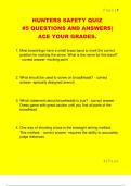 HUNTERS SAFETY QUIZ  &num;5 QUESTIONS AND ANSWERS&vert;  ACE YOUR GRADES&period;