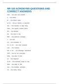NR 103 ACRONYMS QUESTIONS AND CORRECT ANSWERS