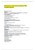 NR 442 Exam 1 Study Guide &lpar;Questions&rpar; With Complete Solutions
