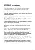 FTCE ESE Cases&sol; Laws 2026&sol;2027  Questions and Verified Solutions  