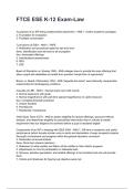 FTCE ESE K-12 Exam-Law NEWEST 2026&sol;2027 ACTUAL EXAM COMPLETE QUESTIONS AND CORRECT DETAILED ANSWERS &lpar;VERIFIED ANSWERS&rpar; &vert;ALREADY GRADED A&plus;&vert;&vert;BRAND NEW&excl;&excl;