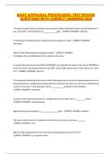 BASIC APPRAISAL PROCEDURES&comma; TEST REVIEW QUESTIONS WITH CORRECT ANSWERS 2026