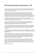 PN Communication Assessment - ATI 2026&sol;2027  Questions and Verified Solutions  