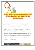 COPE Health Scholar Exam – 120 Questions with Correct Answers – HIPAA, Safety, Clinical Conduct