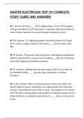 MASTER ELECTRICIAN TEST 211 COMPLETE STUDY GUIDE AND ANSWERS