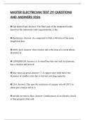 MASTER ELECTRICIAN TEST 211 QUESTIONS AND ANSWERS 2026