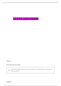 STAT 235 EXAM 1 &lpar;1&period;1-6&period;1&rpar; QUESTIONS WITH CORRECT VERIFIED SOLUTIONS 100&percnt; GUARANTEED PASS