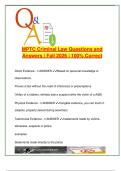 Criminal Law MPTC &ndash; 180&plus; Verified Questions &ndash; Assault&comma; Arrest&comma; Statutes&comma; Firearms