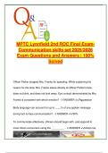 MPTC Lynnfield 2nd ROC Final &ndash; 100&plus; Communication & Ethics Questions &ndash; Emotional Intelligence&comma; Bias&comma; De-escalation