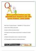 MPTC Lynnfield Criminal Law Test 2025 &ndash; 100&plus; Verified Questions &ndash; Arrests&comma; Statutes&comma; Firearms&comma; Property Crimes