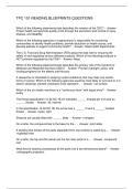 TPC 101 READING BLUEPRINTS QUESTIONS 2025&sol;2026