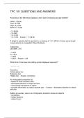 TPC 101 QUESTIONS AND ANSWERS 2025&sol;2026