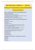 NR 566 Week 4 Midterm &mdash; Master  Review & Preparation Guide 2025&sol;2026  <Latest Version> 