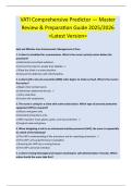 VATI Comprehensive Predictor &mdash; Master  Review & Preparation Guide 2025&sol;2026  <Latest Version> 