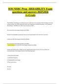 SOS NERC Prep &ndash; Reliability Exam &vert; Verified Questions & Correct Answers &vert; Latest A&plus; Grade &vert; 2025&sol;2026 Edition