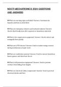 NOCTI MECHATRONICS 2024 QUESTIONS AND ANSWERS
