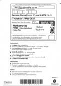 EDEXCEL MATHS GCSE 04a 1MA1 1H May 2025 worked solutions