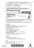 EDEXCEL MATHS GCSE 05a 1MA1 2H June 2025 worked solutions