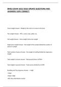 BMEU EXAM 2025&sol;2026 UPDATE QUESTIONS AND ANSWERS 100&percnt; CORRECT&period;