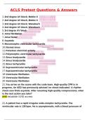 ACLS Pretest Actual 2025 Updated Questions and Correct Answers &lpar;2025 &sol; 2026&rpar; &lpar;Verified Answers by Expert&rpar;