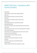 NURS 520 Exam 1 Questions With Correct Answers