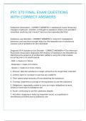 PSY 370 FINAL EXAM QUESTIONS WITH CORRECT ANSWERS 