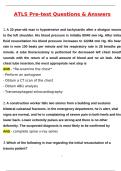 ATLS Pre-Test Actual 2025 Newest Updated Questions and Correct Answers &lpar;2025 &sol; 2026&rpar; &lpar;Verified Answers by Expert&rpar;