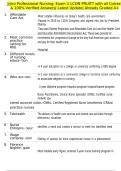 Intro Professional Nursing&colon; Exam 1 LCON PRUITT with all Correct & 100&percnt; Verified Answers&vert; Latest Update&vert; Already Graded A&plus;