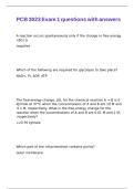 PCB 3023 Exam 1 questions with answers