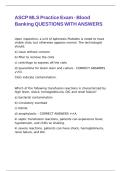 ASCP MLS Practice Exam - Blood Banking QUESTIONS WITH ANSWERS