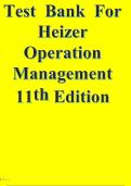 Test Bank for Operations Management: Sustainability and Supply Chain Management 14th Edition by Jay Heizer, Barry Render, Chuck Munson| 9780137476442| All Chapters| LATEST
