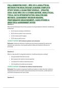 Fall Semester 2025 &vert; WGU D514 Analytical Methods for Healthcare Leaders Complete Study Guide & Exam Prep Bundle &vert; Updated 2024&ndash;2025 WGU D514 Course Review&comma; Analytical Tools&comma; Data Interpretation&comma; Healthcare Metrics&comma; Leadership Decision-Making&comma; Performance 