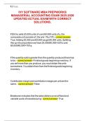 IVY SOFTWARE MBA PREPWORKS MANAGERIAL ACCOUNTING EXAM 2025-2026 UPDATED ACTUAL EXAM WITH CORRECT SOLUTIONS&period;