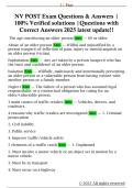 NV POST Exam Questions & Answers &vert;  100&percnt; Verified solutions &vert;Questions with  Correct Answers 2025 latest update&excl;&excl; 