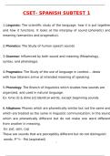 CSET Subtest I - Spanish Actual 2025 Newest Updated Questions and Correct Answers &lpar;Latest 2025 &sol; 2026 Update&rpar; &lpar;Verified Answers by Expert&rpar;