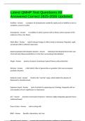 Latest QMHP Test Questions All Answered Correct 2025-2026 Updated&period;