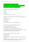 2025-2026 NP Exam Coach Certification Test Prep Questions with Accurate Answers Graded A&plus;&period;