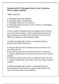National and UST Mortgage Practice Exam 5 Questions With Complete Solutions