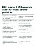 BICSI chapter 4 With complete verfiied solutions already graded A&plus;&period;