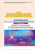 Stahl’s Essential Psychopharmacology — 5th Edition (Stephen M. Stahl, 9781108838573) — Complete Test Bank (Chapters 1–13) — Comprehensive Questions and Answers, Latest Updated Guide